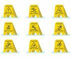 Free Wet Floor Caution Set