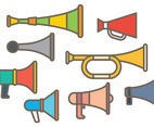 Free Vuvuzela Icons Vector