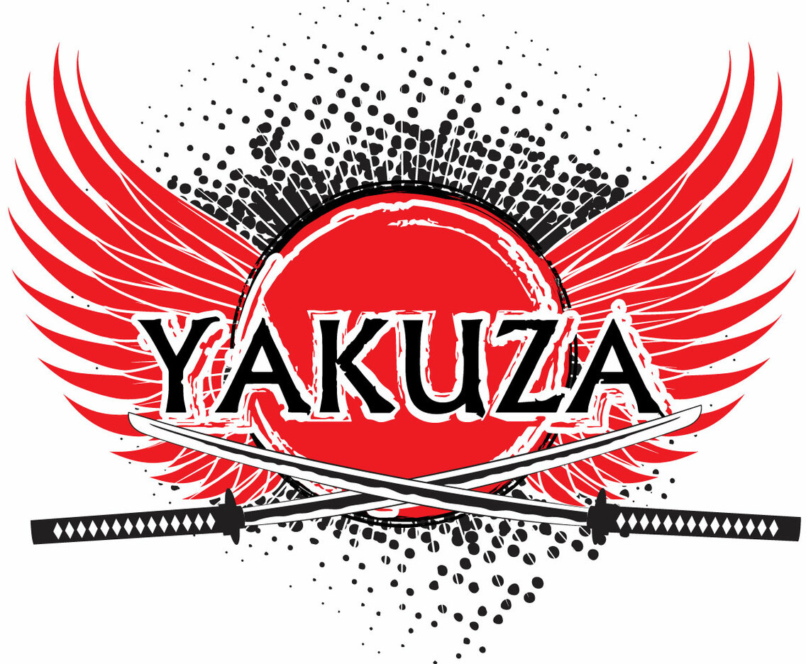Yakuza logo background vector