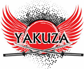Yakuza logo background vector