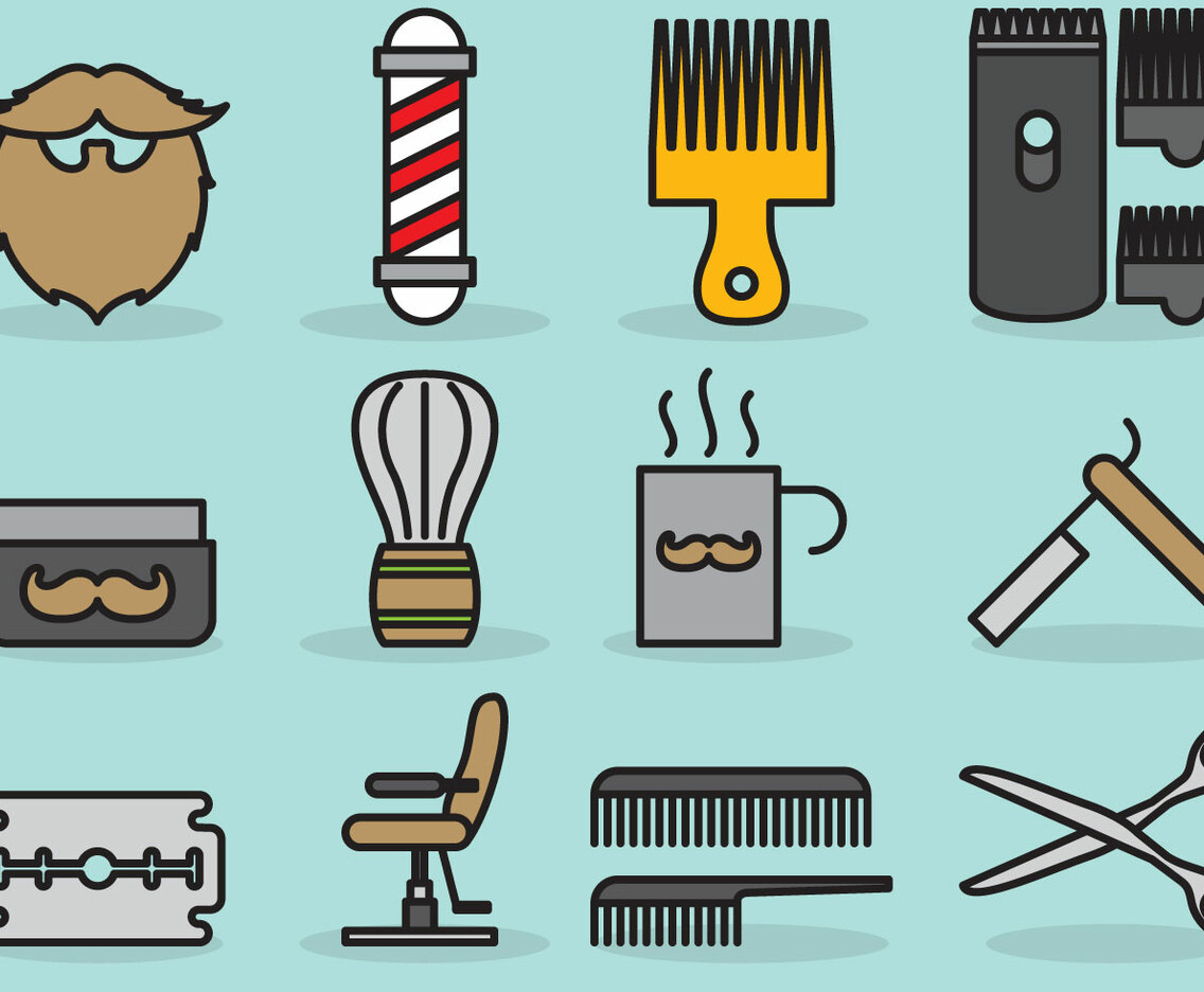 Cute Barber Icons