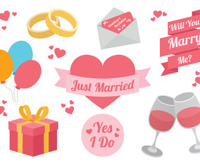 Free Marry Me Icons Vector