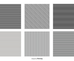 Seamless Pinstripe Vector Patterns