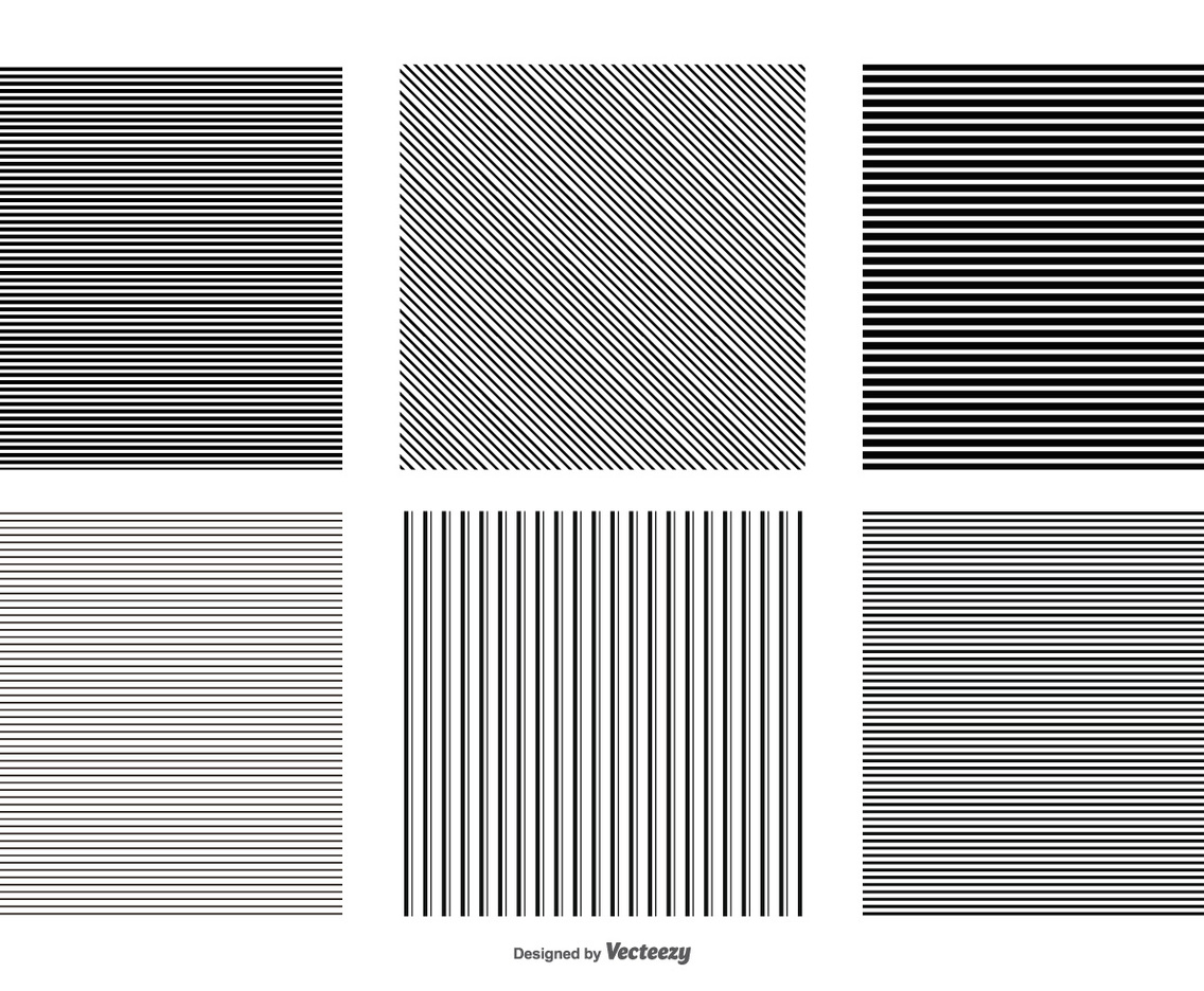 Seamless Pinstripe Vector Patterns