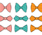 Set Of Cravat Vector