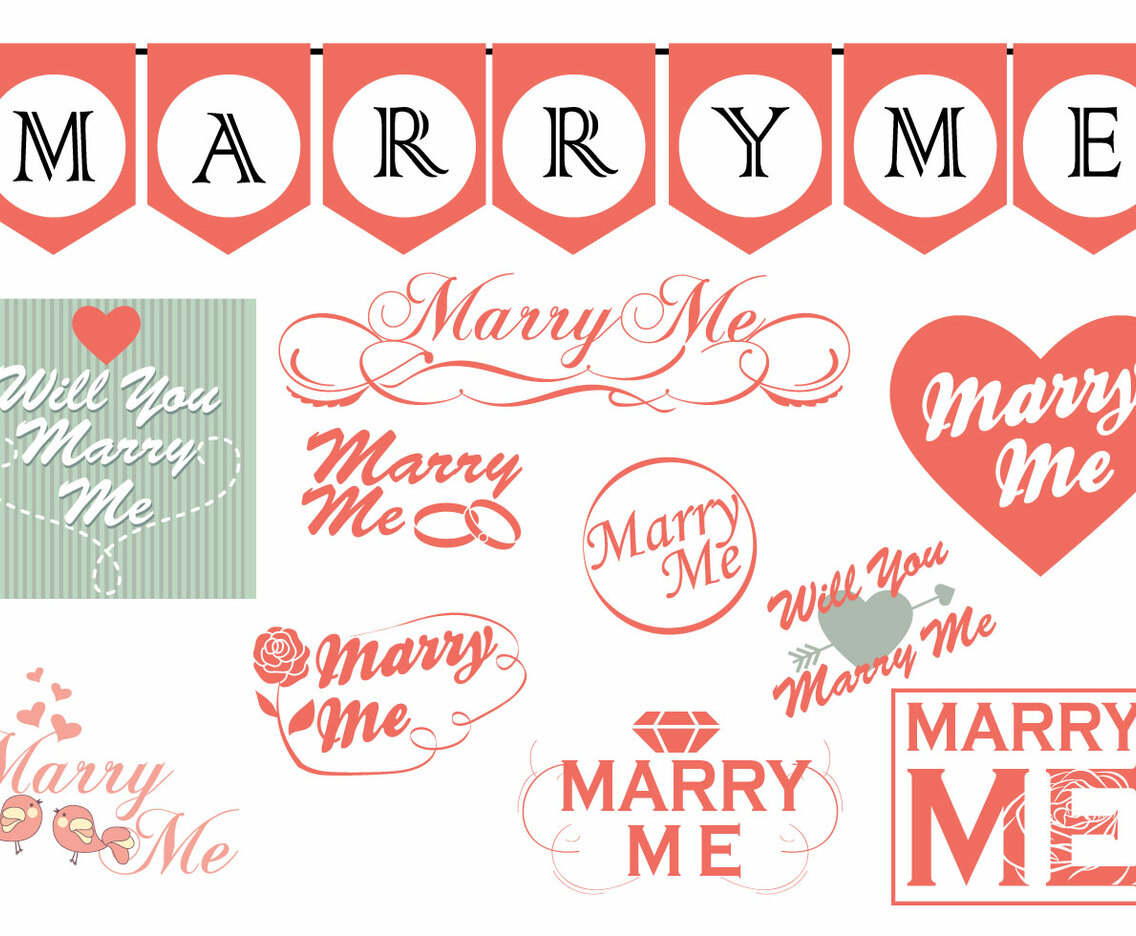 Marry Me Signs Collection