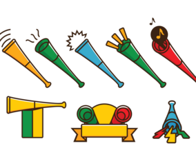Vuvuzela Trumpet Vector