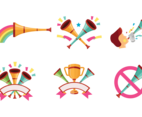 Celebratory Vuvuzela Vectors