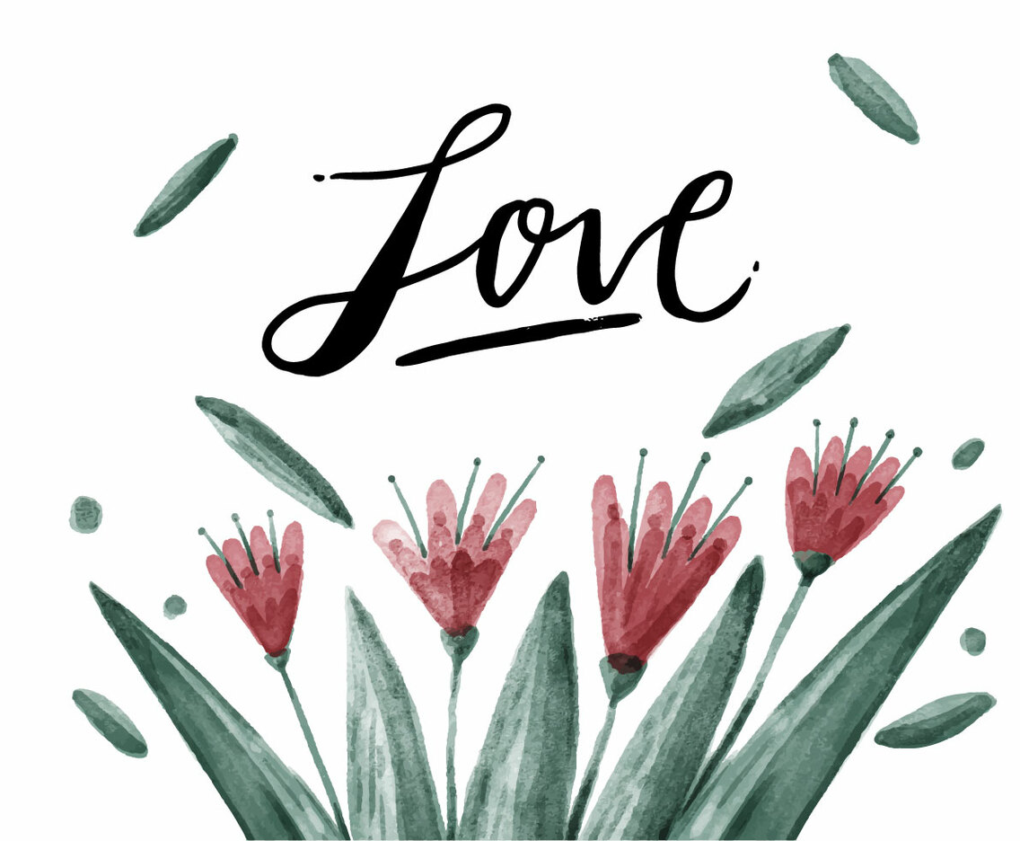 Free Flowers Watercolor Vector