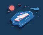 Aircraft Carrier Vector