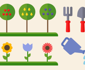 Free Gardening Elements Vector