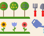 Free Gardening Elements Vector