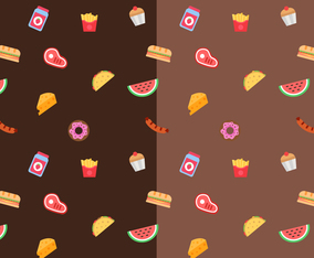 Simpl Pattern Food vector food pattern - 11698 Free Vectors to Download | FreeVectors