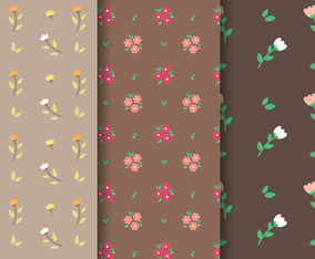 Tulip and Daisy Pattern Vector