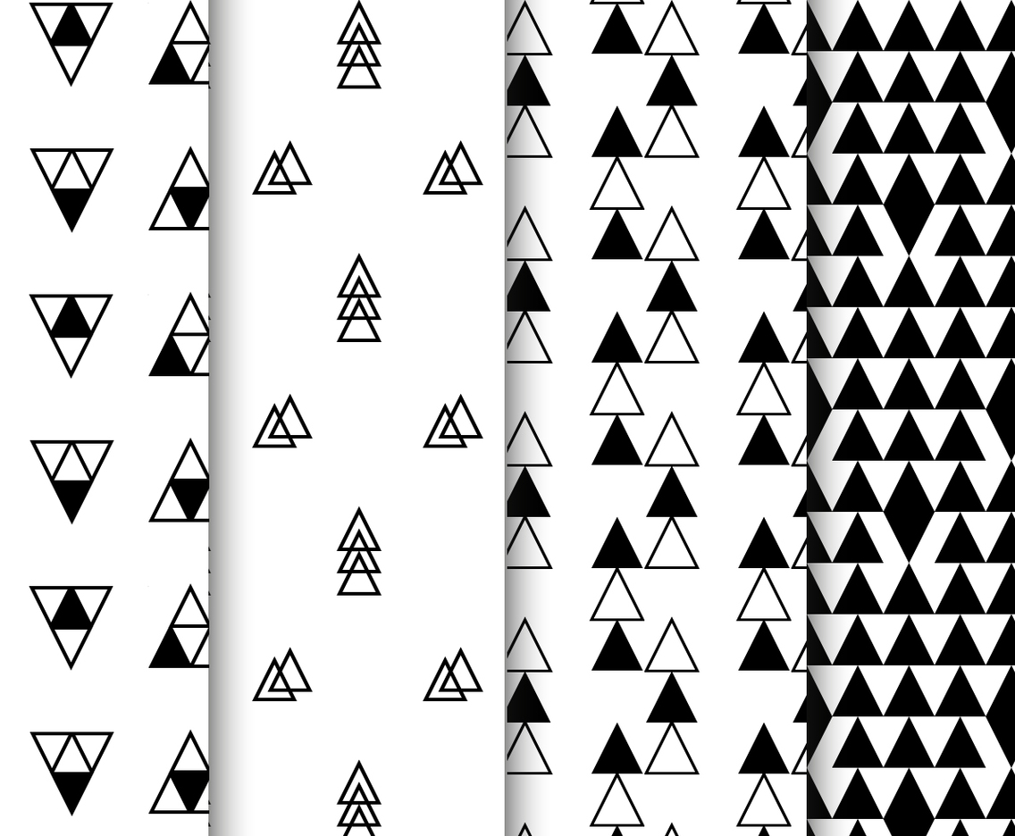 Free Black and White Geometric Pattern Vector