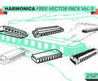 Harmonica Free Vector Pack Vol. 3
