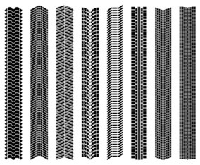 Various Tire Marks Vector