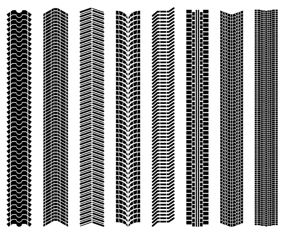 Various Tire Marks Vector