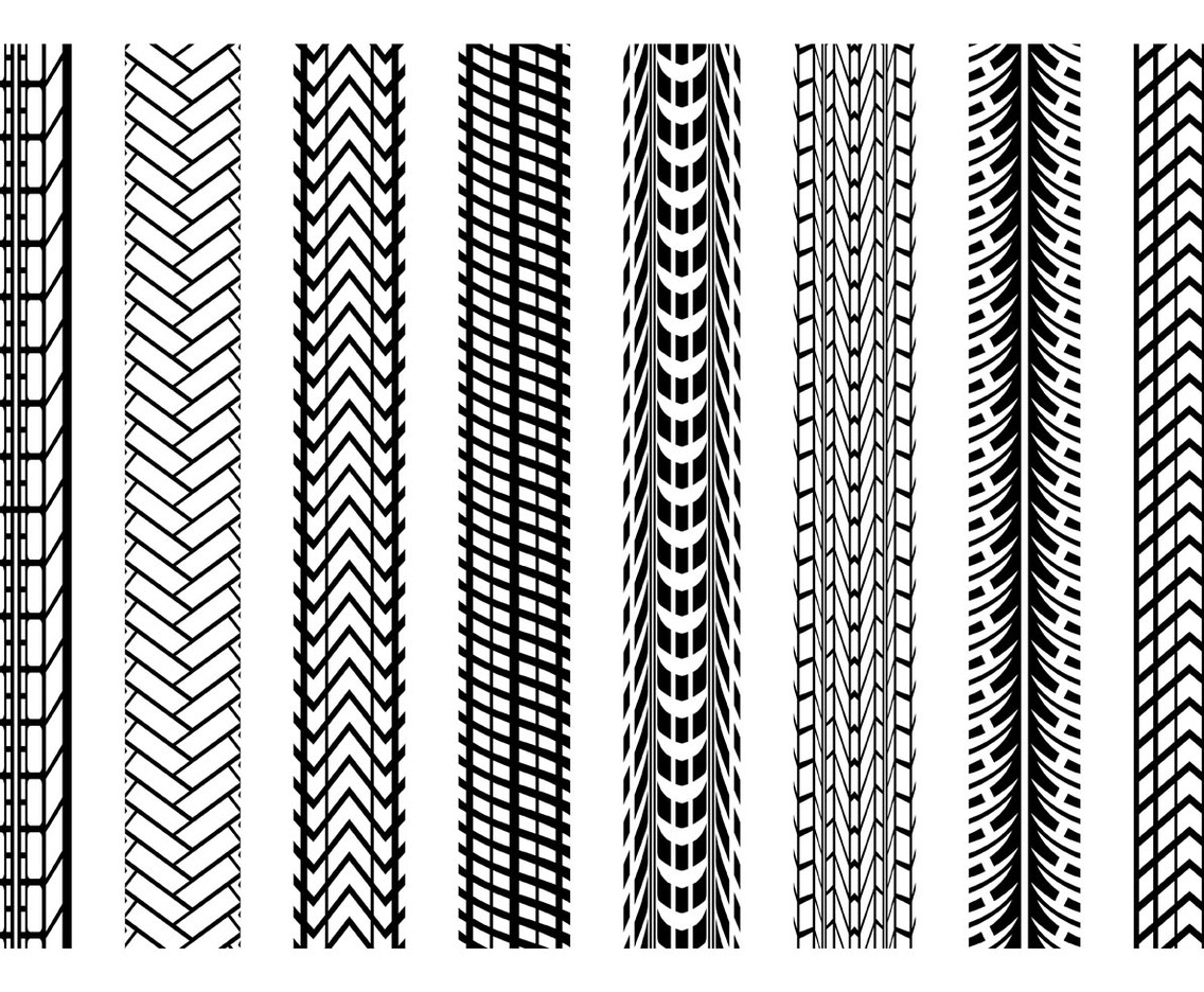 Grugne Tire Marks Vector