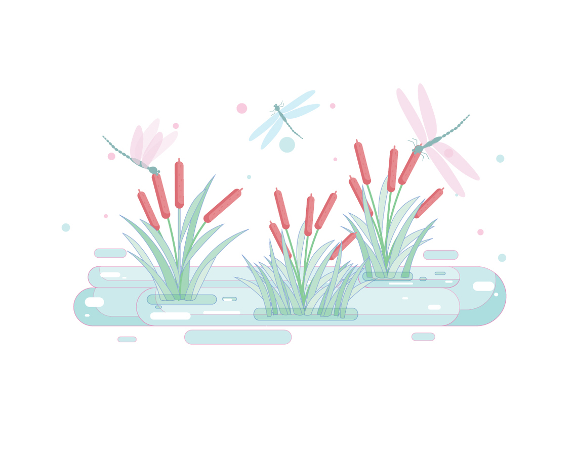 Cattails Vector