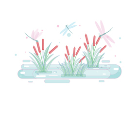 Cattails Vector