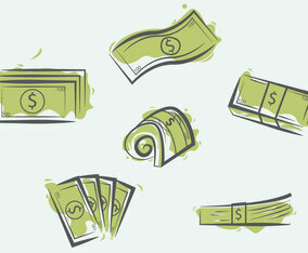 100 Dollars Illustration Vector