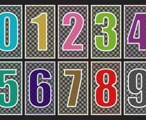 Arabic Math Font Free what font is the egyptian id arabic numbers - Vector Art