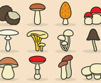 Cute Mushroom Icons