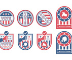 Election Badges Vectors