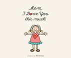 Free Mom I Love You Vector Illustration