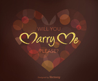 Marry Me Vector Design