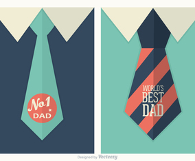 Retro Father's Day Vector Posters
