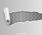 Ripped Metal Vector Background