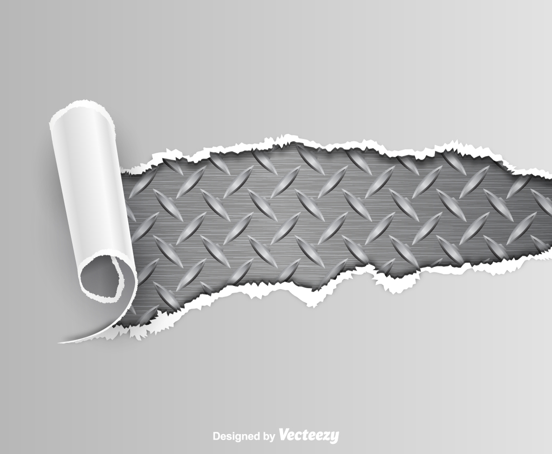 Ripped Metal Vector Background