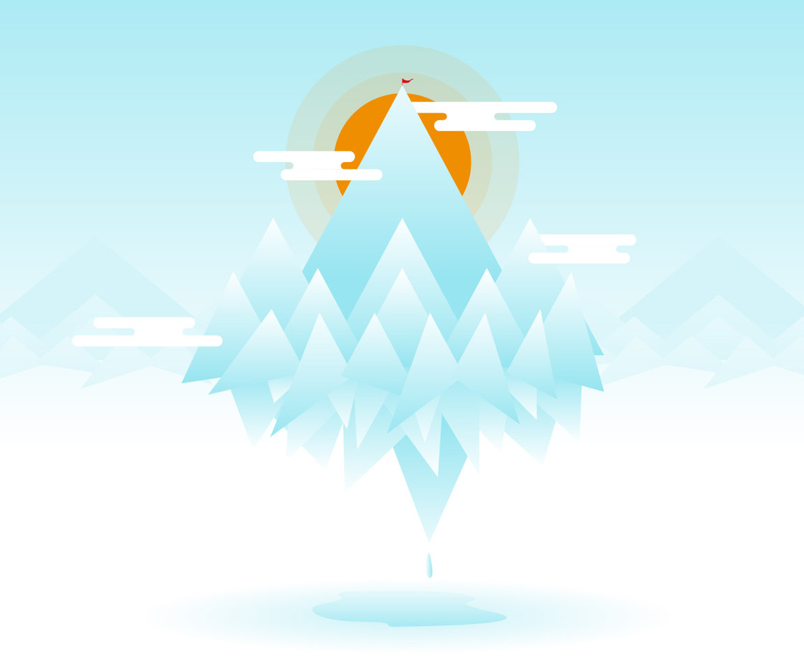 Everest Flat Illustration Vector