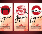 Torii Japan Flayers Template Vector