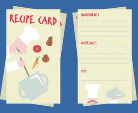 Recipe Card Illustration Vector