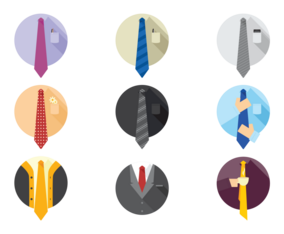 Vector Cravat Icons