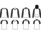 Raglan Template Vector