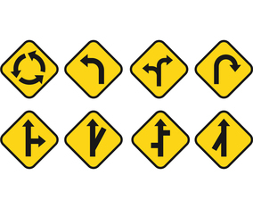 Free Road Signs Vector Set