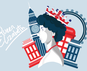Queen Elizabeth Portrait Vector