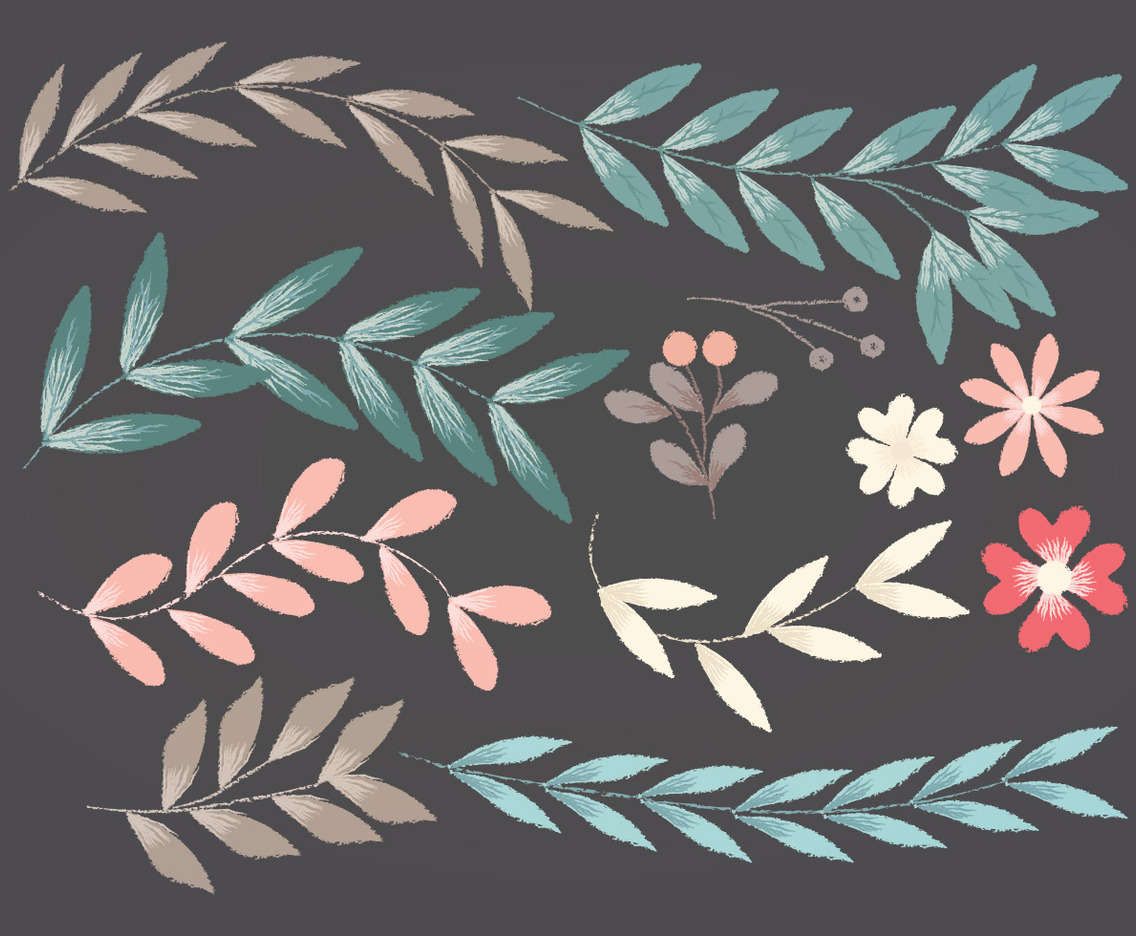 Vector Floral Elements