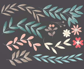 Vector Floral Elements