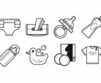 Free Newborn and Mother Supplies Icon Vector