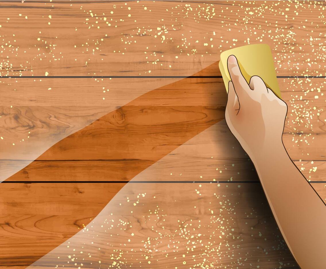 Wipe Dusty Wood