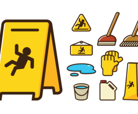 Wet Floor Sign Icons
