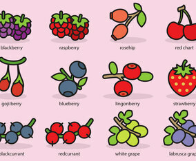 Cute Berries Icons