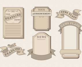 Old Vintage Newspaper Vector Pack