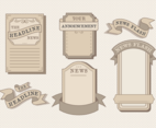 Old Vintage Newspaper Vector Pack
