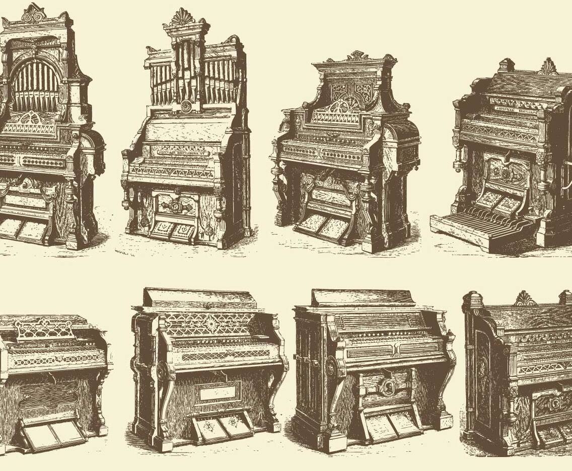 Antique Pipe Organs